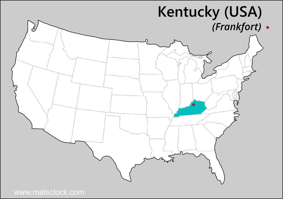 Kentucky USA Map