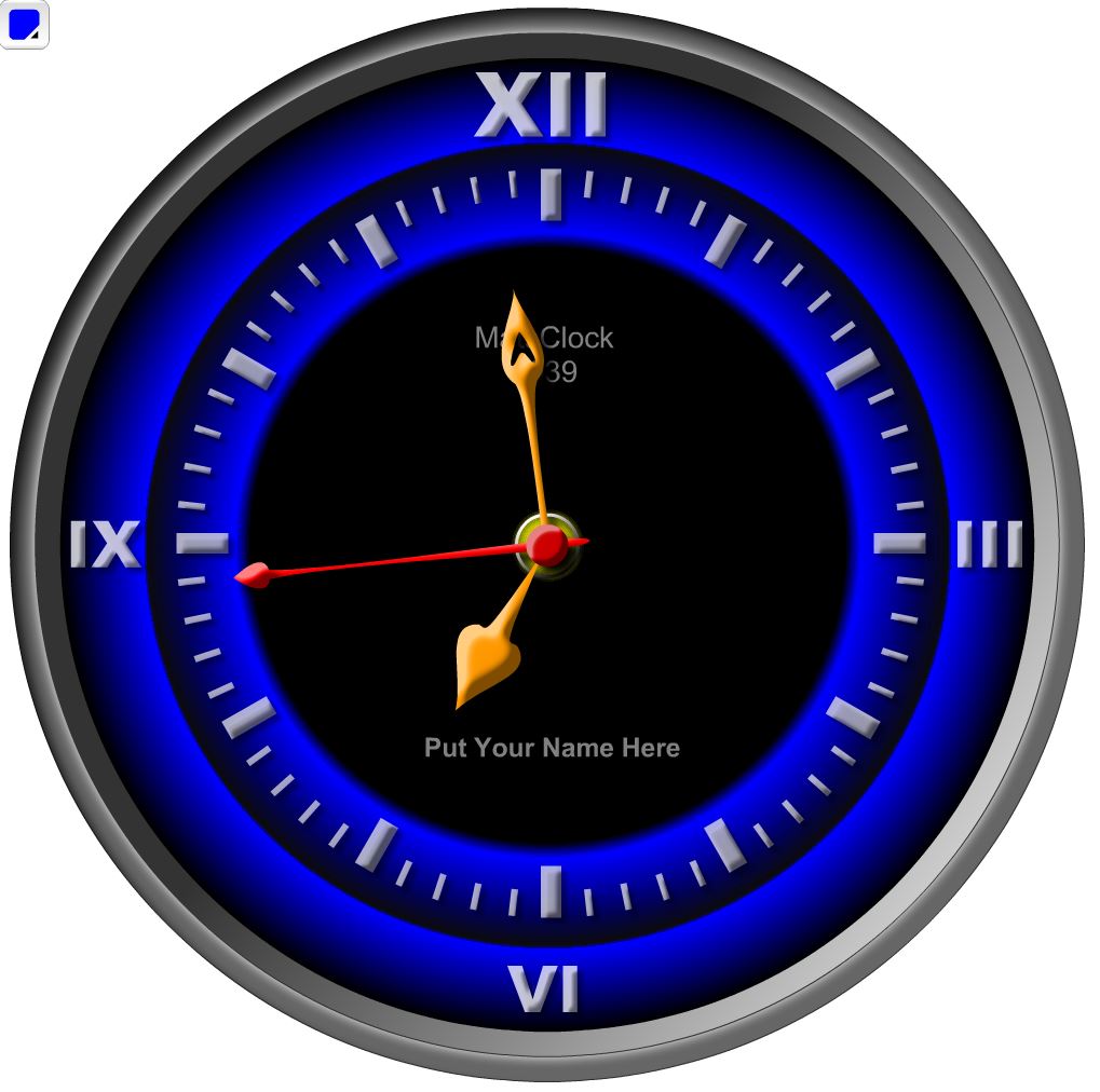MatsClock 1040 Analog Free Flash Clock