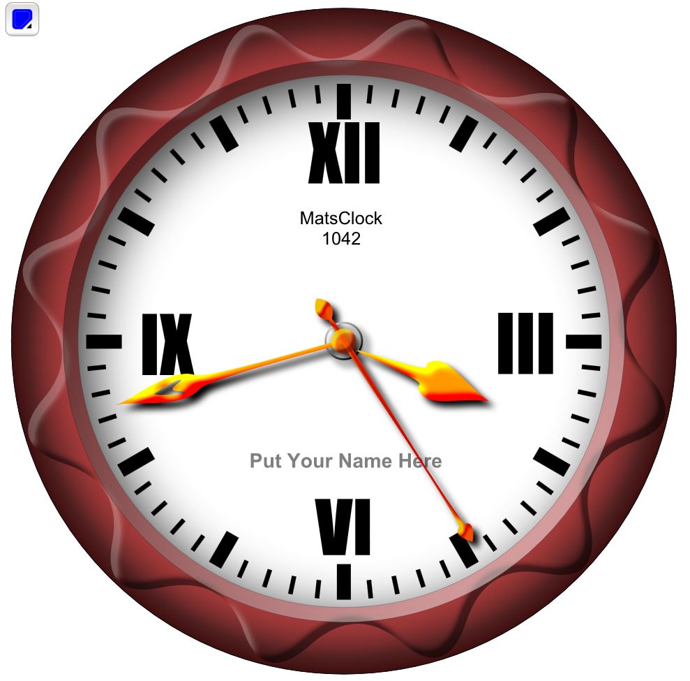 MatsClock 1042 Analog Clock