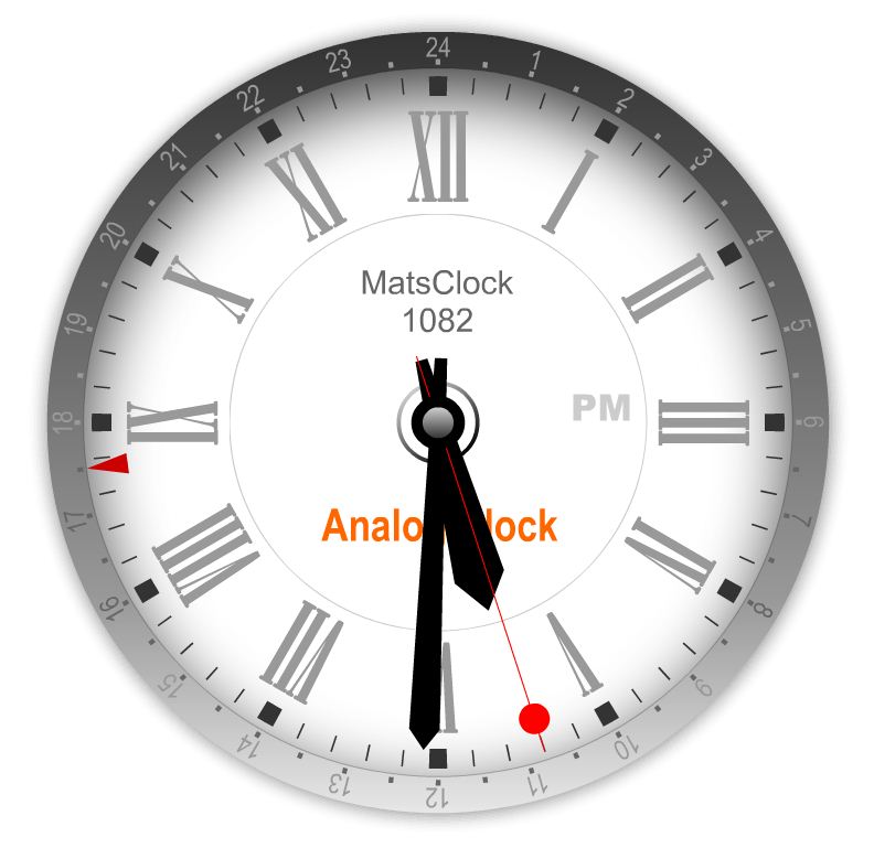 MatsClock-1082 Analog Clock
