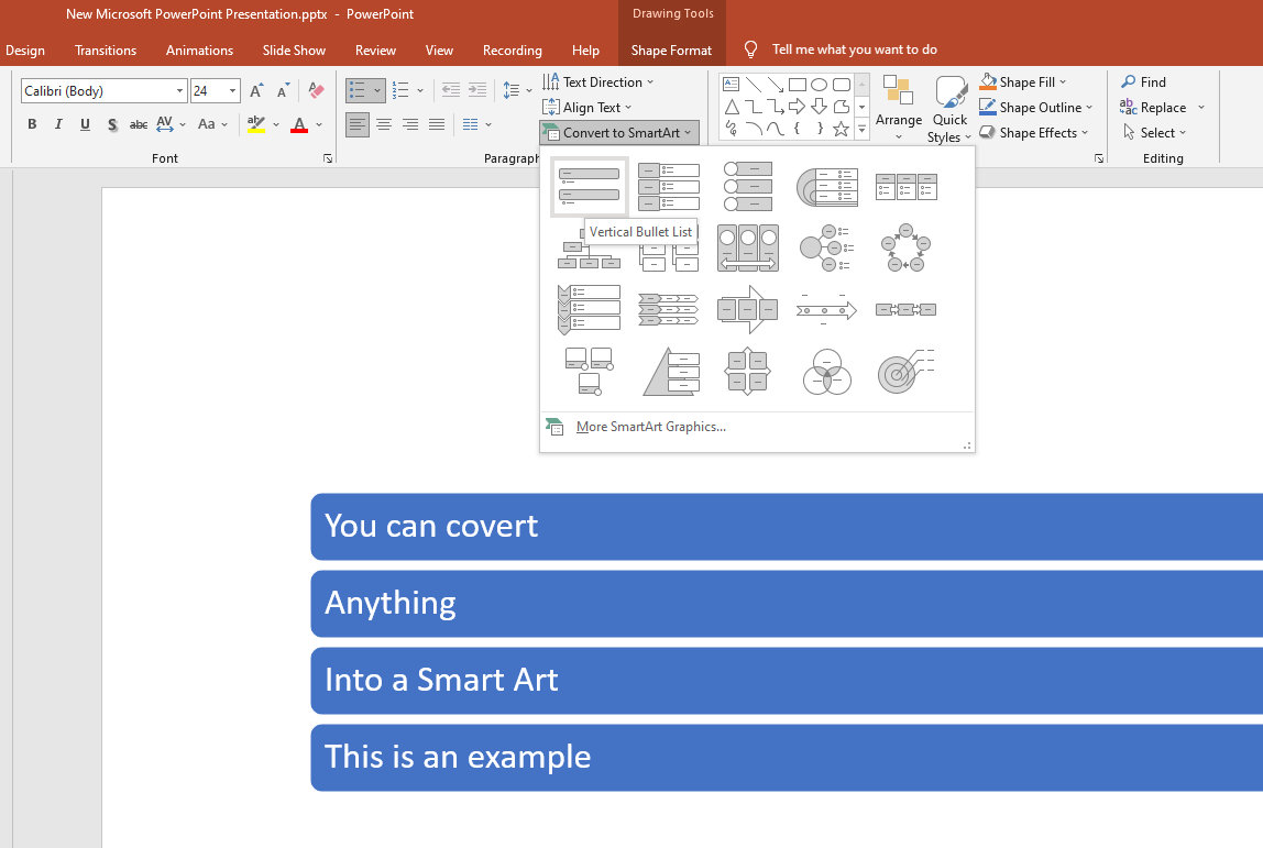 PowerPoint Tips Smart Art